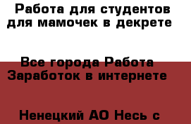 Работа для студентов,для мамочек в декрете. - Все города Работа » Заработок в интернете   . Ненецкий АО,Несь с.